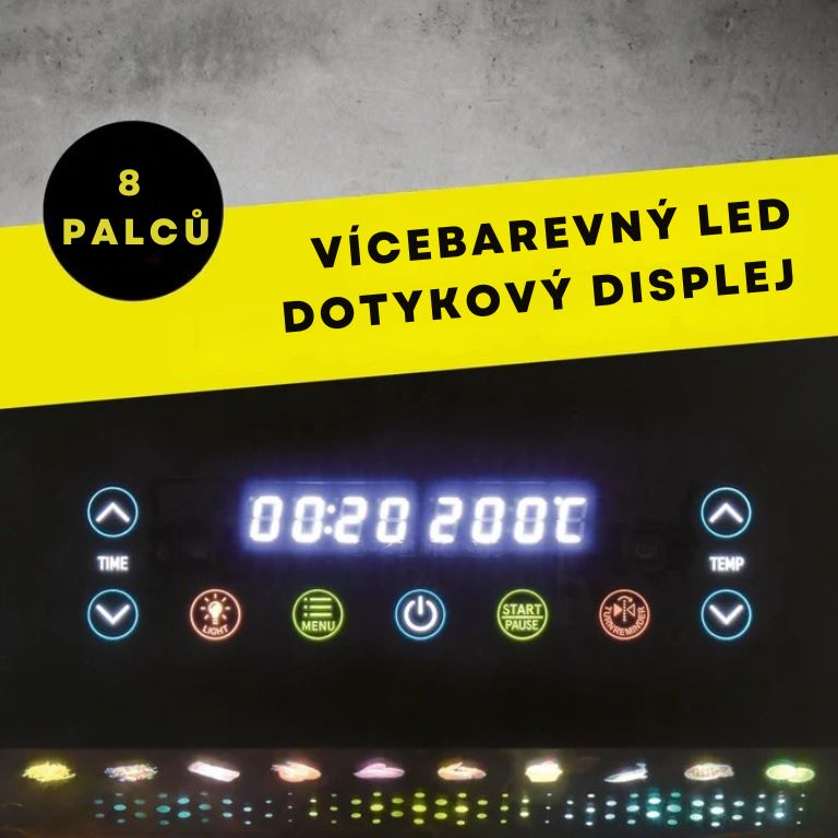 GourmetMaxx Horkovzdušná fritéza 7l s panoramatickým okénkem 19149 (5)